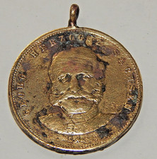 Selten ! Antike Medaille um 1870 - GEORG HERZOG SACHSEN - Erinnerung Dienstzeit