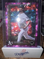 Osvaldo Bido #565 Pink Diamante Topps 2025 Series 2 Oakland Athletics