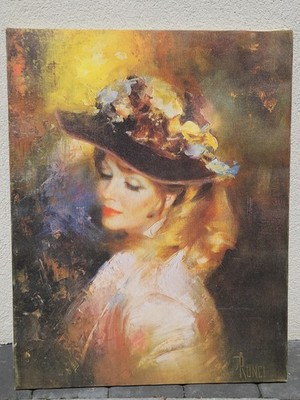 Vintage Print Of A Woman 28x22