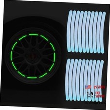 40Pcs Car Wheel Reflective Decorative Strip Anti-Scratch Reflective Rim