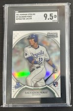 2011 Bowman Sterling Salvador Perez RC Refractor /199 SGC 9.5 Mint