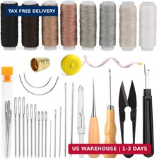Upholstery Repair Sewing Kit Heavy Duty Sewing Kit with Awl Tools, Seam