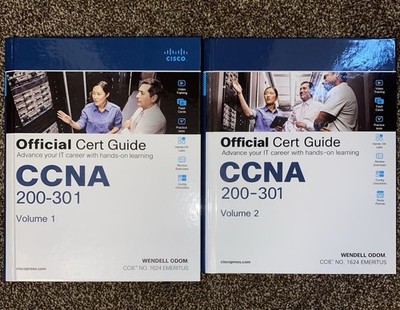 Cisco CCNA 200-301 Official Cert Guide Volume 1 & 2 Set by Wendell Odom