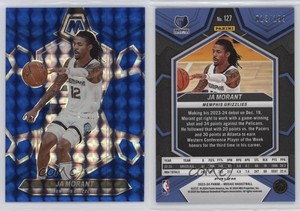 2023-24 Panini Mosaic Blue Mosaic Prizm /199 Ja Morant #127