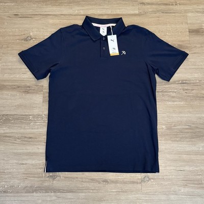 PUMA Men AP Modalon Golf Polo Shirt Arnold Palmer Navy Masters NEW - $85
