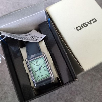 CASIO LTP-B165L-2BVEF Women's Analog Watch Silver Mint Green Dial