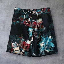 Animal Vintage 90s Multicoloured Floral Print Baggy Board Shorts Men's Size M