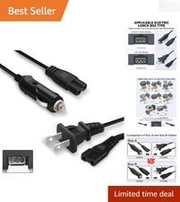 Compatibilidad Universal - Cable de Alimentación Tipo B de 31 Pulgadas para Calentador de Alimentos Lonchera