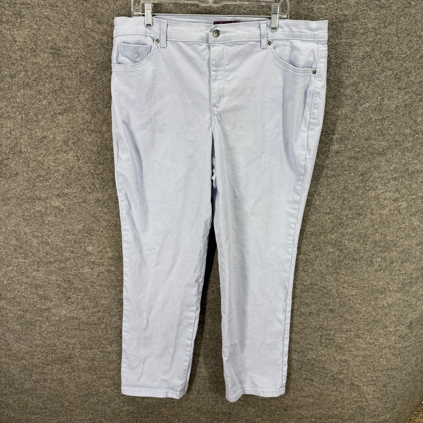 Women 16w Plus Blue Denim Light Wash Amanda Skinny