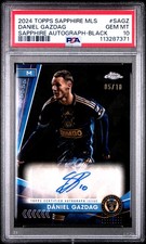 2024 Topps Chrome MLS Sapphire Auto Daniel Gazdag Black /10 - PSA 10 (Pop 1)