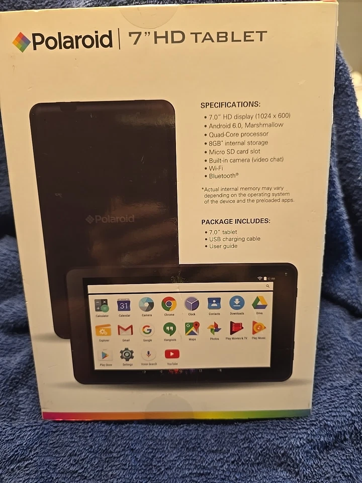 Polaroid 7" HD Android Tablet  Google Open Box 8GB - Image 2 of 4