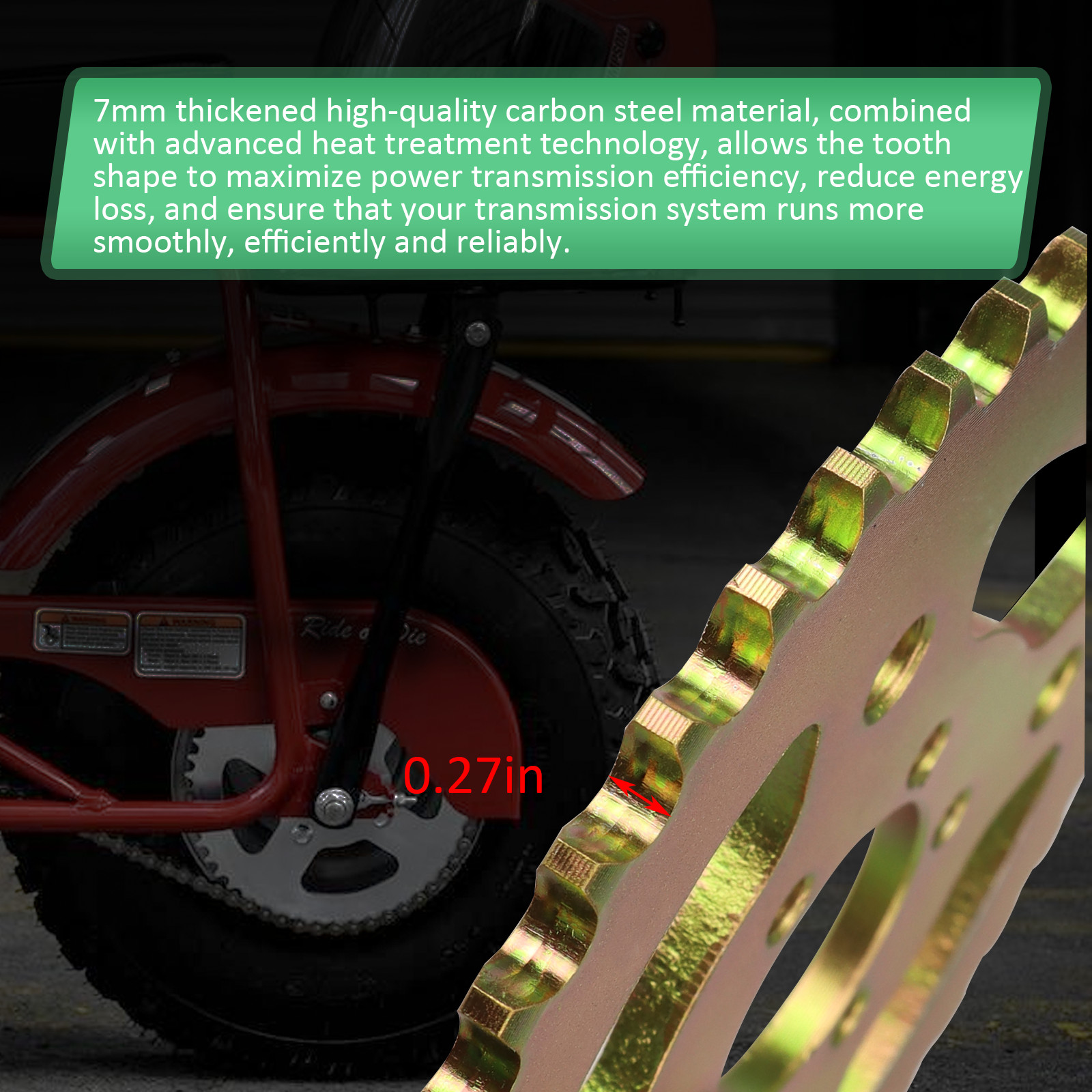 JMCHstore 40T High Speed Rear Chain 6 Hole Sprocket # 40 41 420 for Coleman CT10