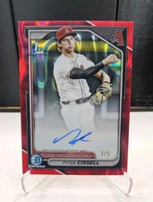 2024 Bowman Draft Tytus Cissell #/5 Red Lava Refractor Auto DBacks🔥 🔥