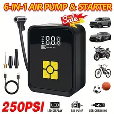 Portable 250PSI Cordless Air Pump for Car Tires Inflator Portable Air Compressor