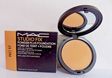 MAC STUDIO FIX POWDER PLUS FOUNDATION 24HR OIL CONTROL SHADE NC17 0.42 OZ.
