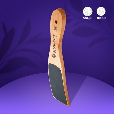 Staleks ABC 10/2 Holz-Fußfeile 100/180 Grit, doppelseitig, Profi Pediküre