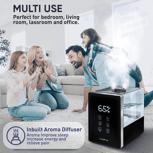 Top Fill Cool Mist & Warm Mist Humidifier for Large Room Home Bedroom Living - Picture 6 of 6