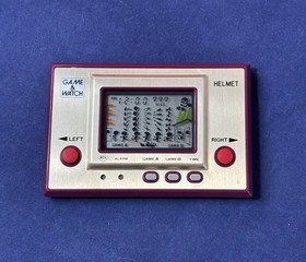 Nintendo GAME&WATCH HELMET LCD Handheld Game Buttons Working Used Condition