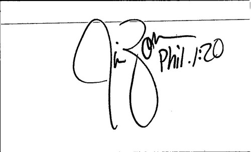 1970's -Jim Zorn- Signed/Autograph/Auto Index Card Seattle Seahawks NFL