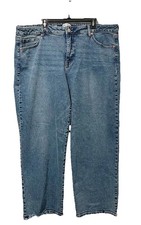 Plus Jeans AVA  VIV women Size 22 High Ruse Straight Boot Cut denim Wide Leg
