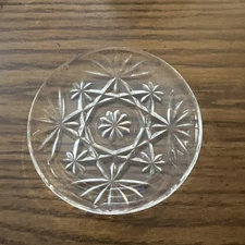 Anchor Hocking Clear Glass Small Coaster Trinket Dish 4 3/8 Inches
