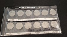 Canada 125 Years Confederation 25 Cent Coin Set by Month in Original Pack