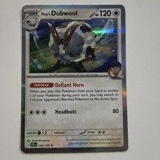 Pokémon Journey Together Hop's Dubwool 136/159 Holo NM+2025 TCG