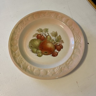 Vintage Royal Worcester England Palissy Royale Crown Ware 9  Wide Plate