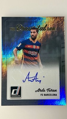 2016 PANINI Donruss Soccer Beautiful Game Autograph Card Arda Turan Barcelona