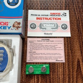 Donkey Kong Hockey Game Watch Nintendo Unused Rare Vintage 1980s Japan