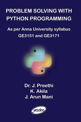 Problem Solving with Python Programming Preethi J (u. a.) Taschenbuch Englisch