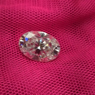 Beautiful Lab Grown Diamond CVD Oval Cut 3 Ct D Color FL Clarity Certified Loose