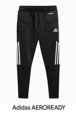 Adidas AEROREADY Padded Goalkeeper Pants XS Black Soccer GK Trousers 3-Stripes