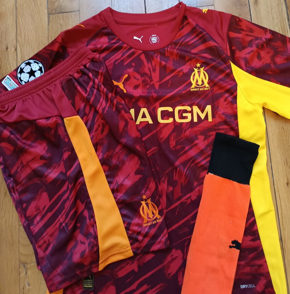 Maillot Enfant OM MARSEILLE ADIDAS Gardien de but T14ans ME257 - ARGUS