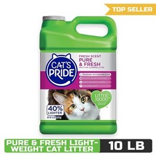 Cat's Pride Premium Lightweight Clumping Litter: Pure  Fresh, 10 Pounds