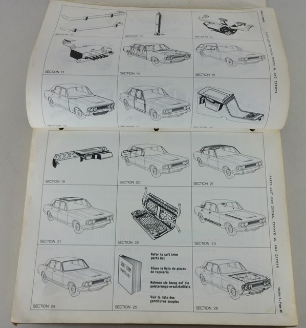Parts Catalog/Spare Parts List Ford Zodiac + Zephyr Stand 05/1969 eBay