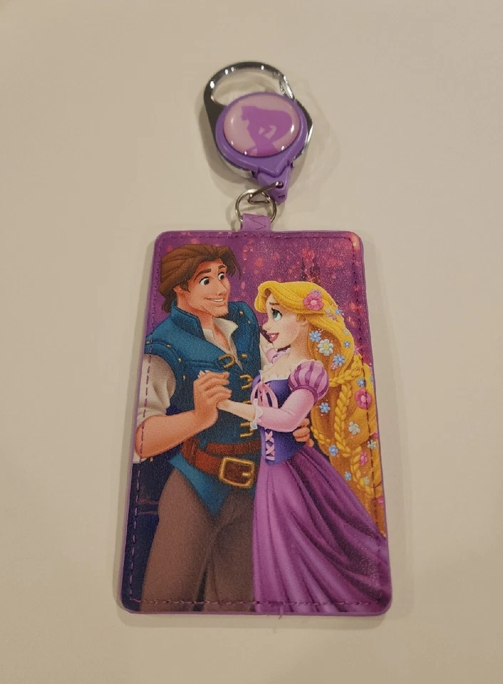 Loungefly Disney Enredado Rapunzel & Flynn Retráctil Cordón Soporte de Identificación NUEVO Foto 2 de 4