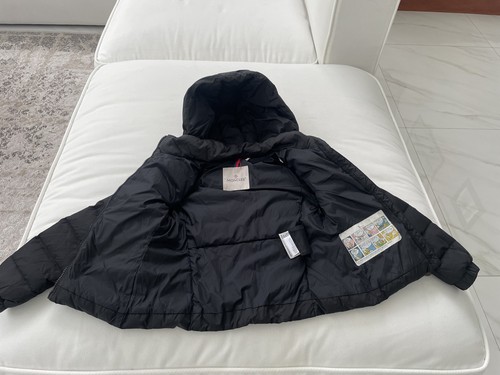 Boys Moncler Oiron Down Detachable Hood Puffer Jacket Sz 8 years 130cm Black - Picture 2 of 10