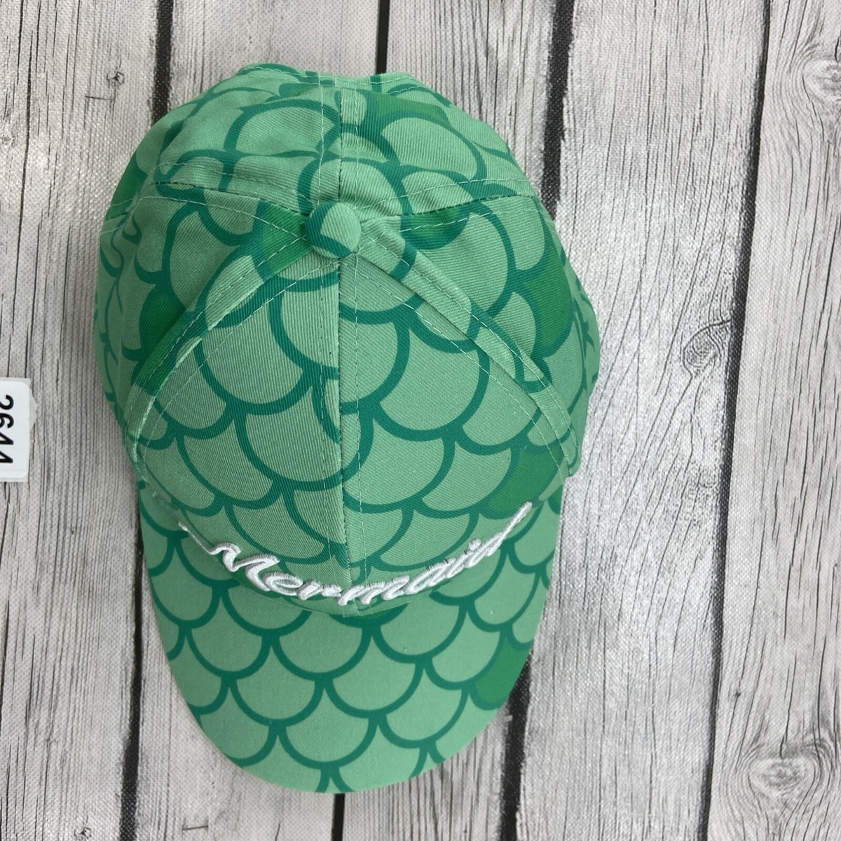Disney Little Mermaid Scale Hat by Cakeworthy Green Dad hat 