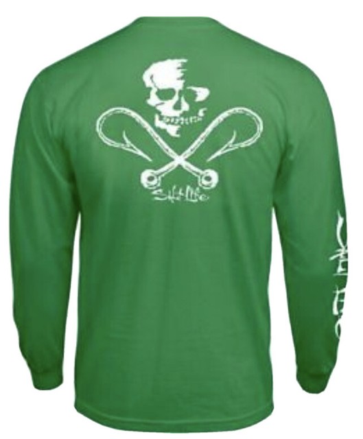 Salt Life Long Sleeve Skull \u0026 Hooks Tee 