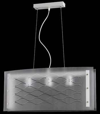 Lampadario Design Moderno 3 LUCI Sospensione Plexiglass ...