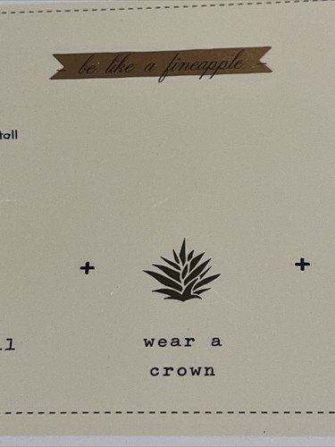 Humorous Card “Be Like A Fineapple: Stand Tall, Wear A Crown, Be Sweet On•••••• - Picture 4 of 13