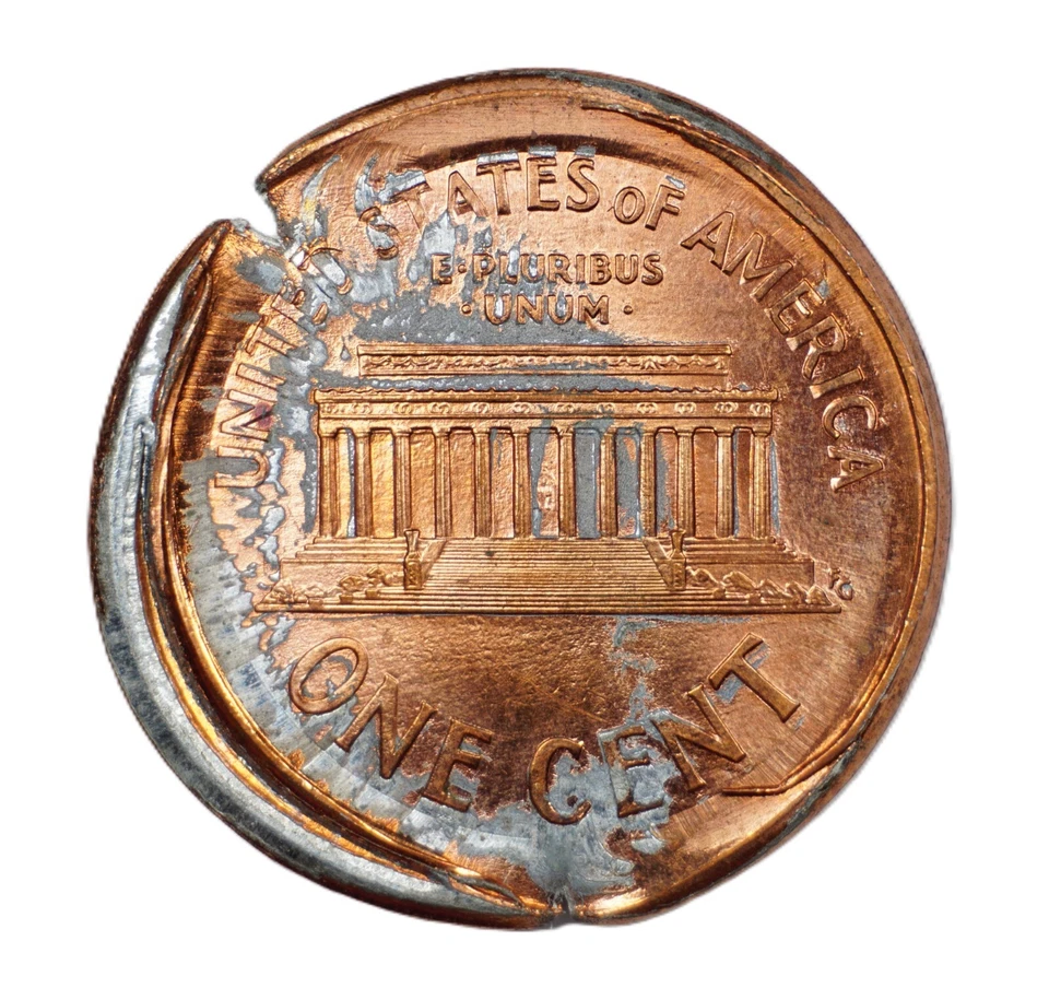 2000 1c MASSIVE Mushroom Brockage Capped Die Lincoln cent Mint Error coin E96 - Image 2 of 2