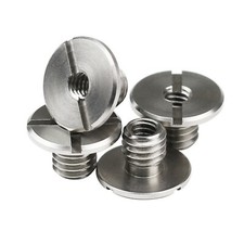 Stainless Steel 3/8" Male to 1/4" Female Thread Convert Screw Adapter for Tripod