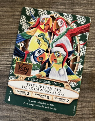 RARE! Disney Sorcerers of the Magic Kingdom Tiki Room Party Card #14P!