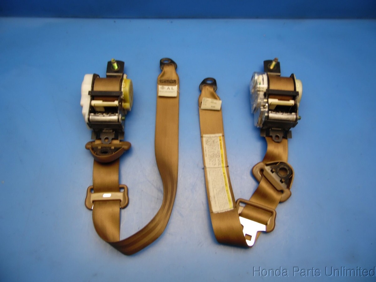 べーす 95-96 Nissan 300zx OEM left & right side seat belts STOCK brown x2