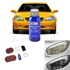 7pcs Car Headlight Lens Restoration Repair Kit Polishing Cleaner Cleaning Tools