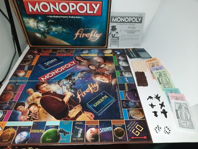 Firefly Monopoly Board Game Joss Whedon 2015 Edition 100% Complete See Pics 