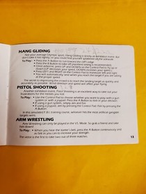track and field 2 nes Manual only