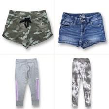Girls Youth Size 10/12 Mixed Lot Zara, Justice, Adidas Athletic Wear  Shorts